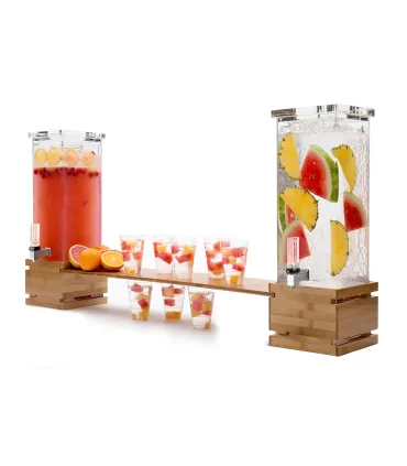 Dispensadores de Bebidas Dispensador de bebidas doble 7.5 litros Rosseto Bamboo SK007 Rosseto SK007