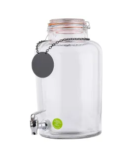 Dispensador de bebidas de cristal de 8.7 litros Rustic Country