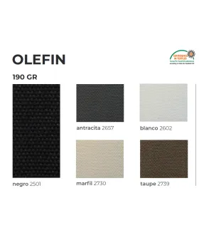 Parasol Ø3 m de madera Conva 843 en tejido Olefin 190 grs