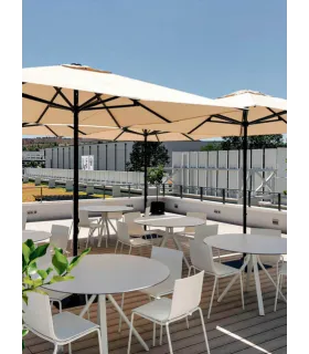 Parasol aluminio 3x3 m Tejido Olefin 190 gr Conva Heavy duty 899