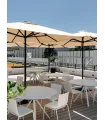 Parasol aluminio 3x3 m Tejido Olefin 190 gr Conva Heavy duty 899