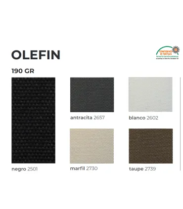 Parasoles Parasol aluminio 3 m Heavy duty Tejido Olefin 190 grs ref 876 Conva 876OL