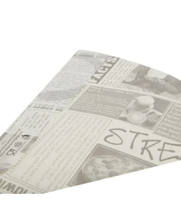 Envases Alimentarios Cucurucho de papel de periódico biodegradable (Caja 1000)  CE230