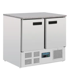 Mesa Fría Mostrador frigorífico de mármol 2 puertas 240Ltr Polar CL108