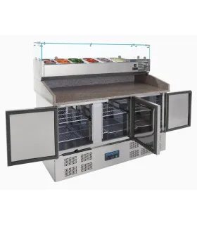 Mesa Fría preparación de ensaladas y pizzas 3 puertas Polar CN267