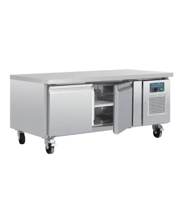 Mesas Frías Fondo 700mm Mostrador refrigerado Polar GN Chef base 2 puertas DA462 Polar DA462