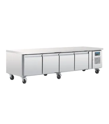 Mesas Frías Fondo 700mm Mostrador refrigerado Polar GN Chef base 4 puertas DA464 Polar DA464