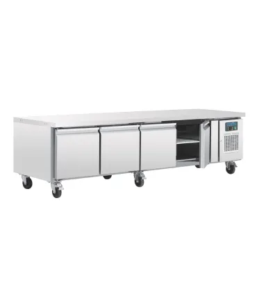 Mesas Frías Fondo 700mm Mostrador refrigerado Polar GN Chef base 4 puertas DA464 Polar DA464