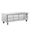 Mostrador refrigerado Polar GN Chef base 6 cajones DA465