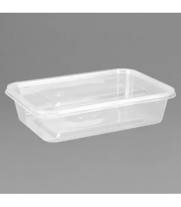Envases Alimentarios Envase Plástico Reutilizable con Tapa (Caja 250) Fiesta Green