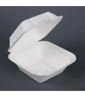 Envase compostable de bagazo para hamburguesa (Caja 500)