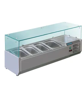 Vitrina refrigerada para ingredientes 4 cubetas GN Polar GD875