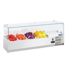 Vitrina refrigerada para ingredientes 4 cubetas GN Polar GD875