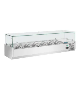 Vitrina refrigerada para ingredientes 5 GN 1/3 + 1 GN 1/2 Polar GD876