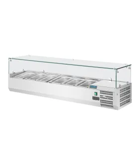 Vitrina refrigerada para ingredientes 5 GN 1/3 + 1 GN 1/2 Polar GD876