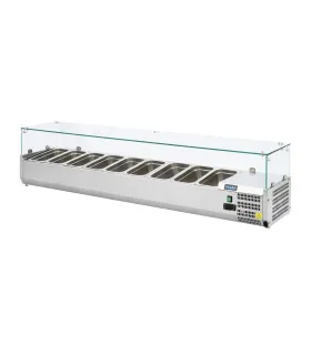 Vitrina refrigerada para ingredientes para 9 cubetas GN 1/3 Polar G...