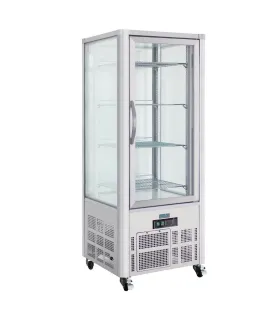 Vitrina de 4 caras Refrigerada inox de 400 litros GD881