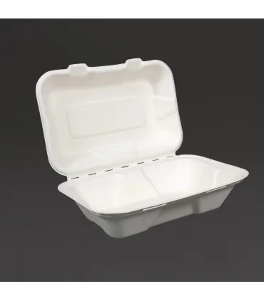 Envases Alimentarios Envase compostable tapa abatible Vegware 228mm (Caja 200) Vegware GH026
