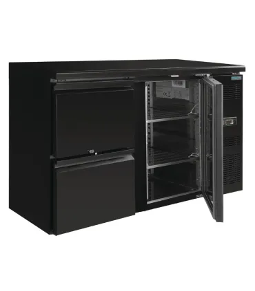 Botelleros Botellero refrigerado negro con 1 puerta y 2 cajones Polar GL186 Polar GL186