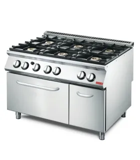 Cocina 6 fuegos con horno a gas serie 700 Plus Gastro M GN083