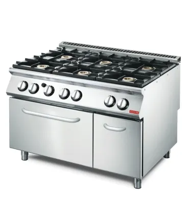 Cocinas a Gas Cocina 6 fuegos con horno a gas serie 700 Plus Gastro M GN083 Gastro-M GN083