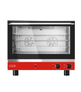 Horno monofásico de 4 niveles de 600x400mm con humidificador Gastro M