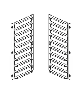 Kit de 10 Guías de 60x40 a GN 1/1 para horno Gastro M GR206