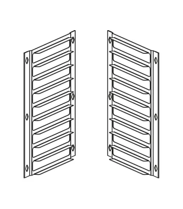 Accesorios de Hornos Kit de 10 Guías de 60x40 a GN 1/1 para horno Gastro M GR206 Gastro-M GR212