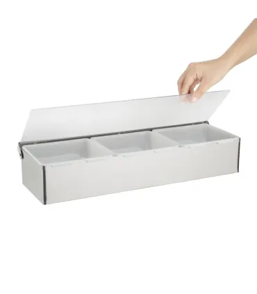 Artículos de Bar Dispensadores de condimentos 3 compartimentos  K490 Artículos de Bar Dispensadores de condimentos 3 compartimentos  K490