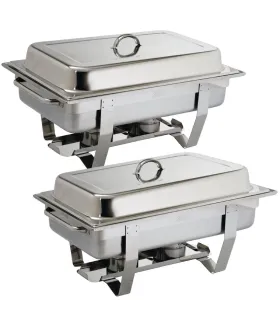 2 Chafing Dish Milán Olympia 9 litros