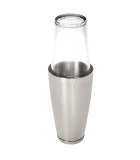 Coctelera Boston 800 ml y vaso APS 455 ml
