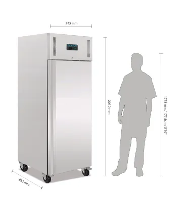 Armario Refrigerado Gastronorm de uso intensivo 1 puerta Polar 650L