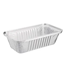 Envase de aluminio 201 x 109mm 688ml con Tapa (Caja 500)