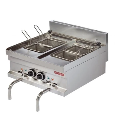 Cocedores de Pasta Cocedor de pasta eléctrico sobremesa 14+14 litros 3+3 kw EMH606 Arisco EMH606