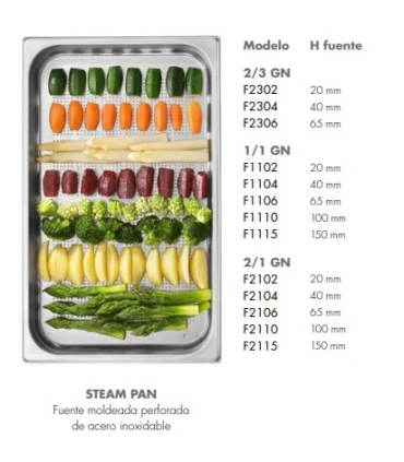 Bandejas GN 2/3 Bandeja Perforada Inox F GN 2/3 65mm profundidad Lainox Lainox F2306 Bandejas GN 2/3 Bandeja Perforada Inox F GN 2/3 65mm profundidad Lainox Lainox F2306