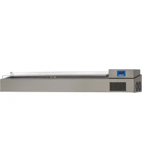 Vitrina de sobremesa para ingredientes refrigerada 1320x340x300h co...