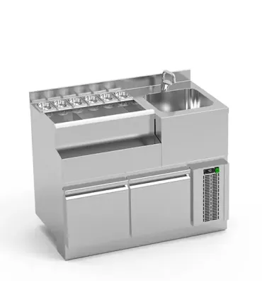 Mesas Refrigeradas Coctelería Mueble refrigerado 1200mm completo LINX coctelería modular Eratos Mesas Refrigeradas Coctelería Mueble refrigerado 1200mm completo LINX coctelería modular Eratos