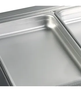 Cuba refrigerada encastrable frío ventilado 2 GN1/1 CW2/V
