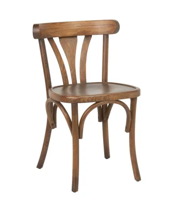 Silla de Madera de haya barnizada nogal M2