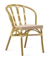 Silla en aluminio y asiento textilene FHCR001