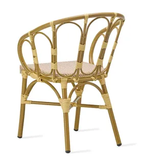 Sillón en aluminio y asiento textilene FHCR004