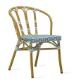 Silla en aluminio y rattan sintético FHPR001