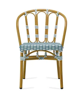 Silla en aluminio y rattan sintético FHPR001