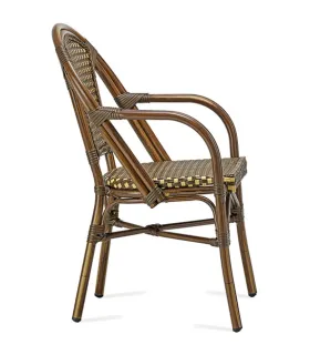 Sillón en aluminio y rattan sintético FHP004