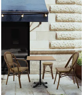 Sillón en aluminio y rattan sintético FHP004