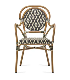 Sillón en aluminio y rattan sintético FHBH004