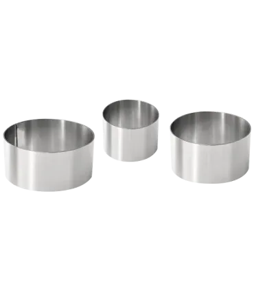 Varios Conjunto de 6 aros de emplatar en acero inox Fricosmos 440064