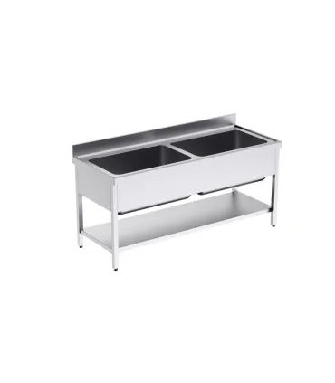 Fregaderos Gran Capacidad Bastidor con fregadero Gran Capacidad 1800x700 doble Distform FBG20718 Distform FBG20718