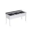 Bastidor con fregadero Gran Capacidad 1800x700 triple Distform FBG30718