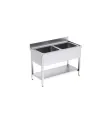 Bastidor con fregadero 1400x700 doble Distform FB207140